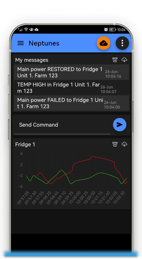 IoT mobile app fully customizable for Fine Automations products