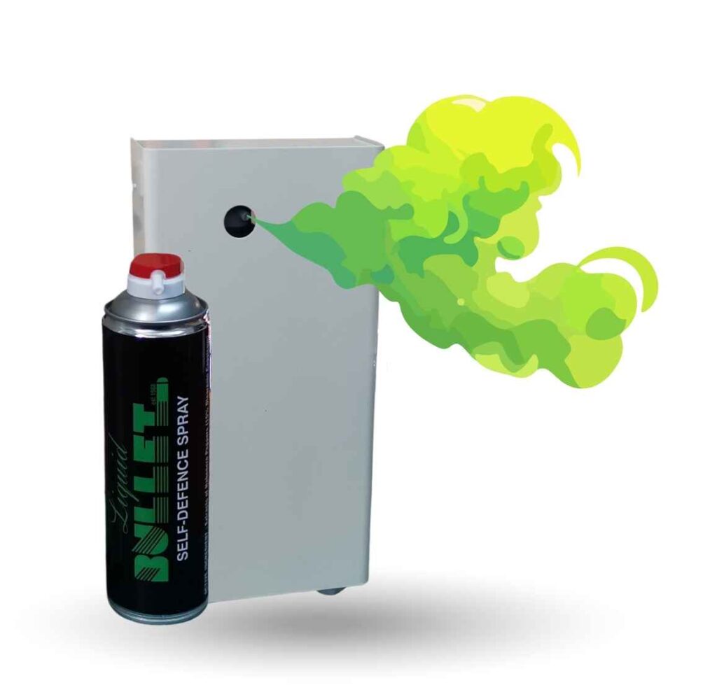 Wall mounted pepper gas slave 