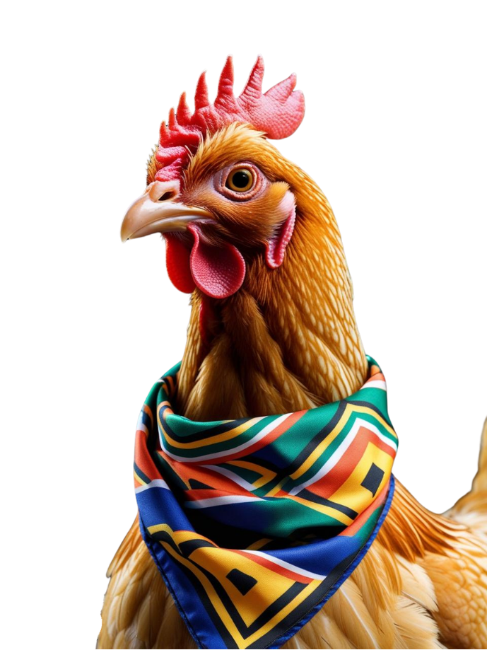 Chicken Farm Monitoring Fine Automation image of chicken with SA scarf